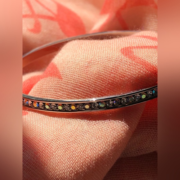 Silver Tone Bangle Bracelet - Picture 3 of 9